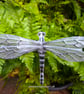 Handmade Fused Glass Dragonfly Garden Stake “Dory “ - Image 4