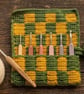 Handmade Checkerboard Crochet Hook Roll Pouch Storage Organiser for Crocheters - Image 9