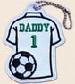 Dad Football Shirt Hanging Charm - Embroidered Football Decoration - Image 5