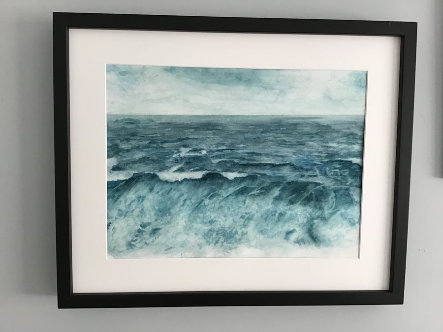 Stormy Sea, Portrush - Original Watercolour Painting