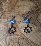 Scotland Flag Earrings -Handmade Jewellery - St Andrews - Saltire