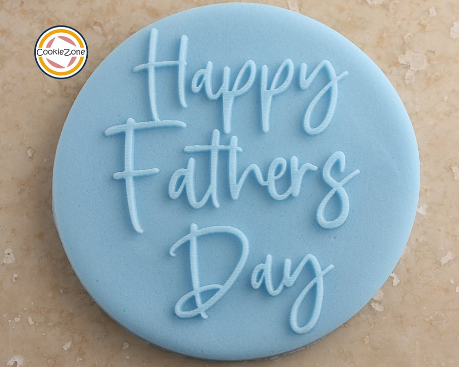 Happy Fathers Day Debossing Fondant Stamp