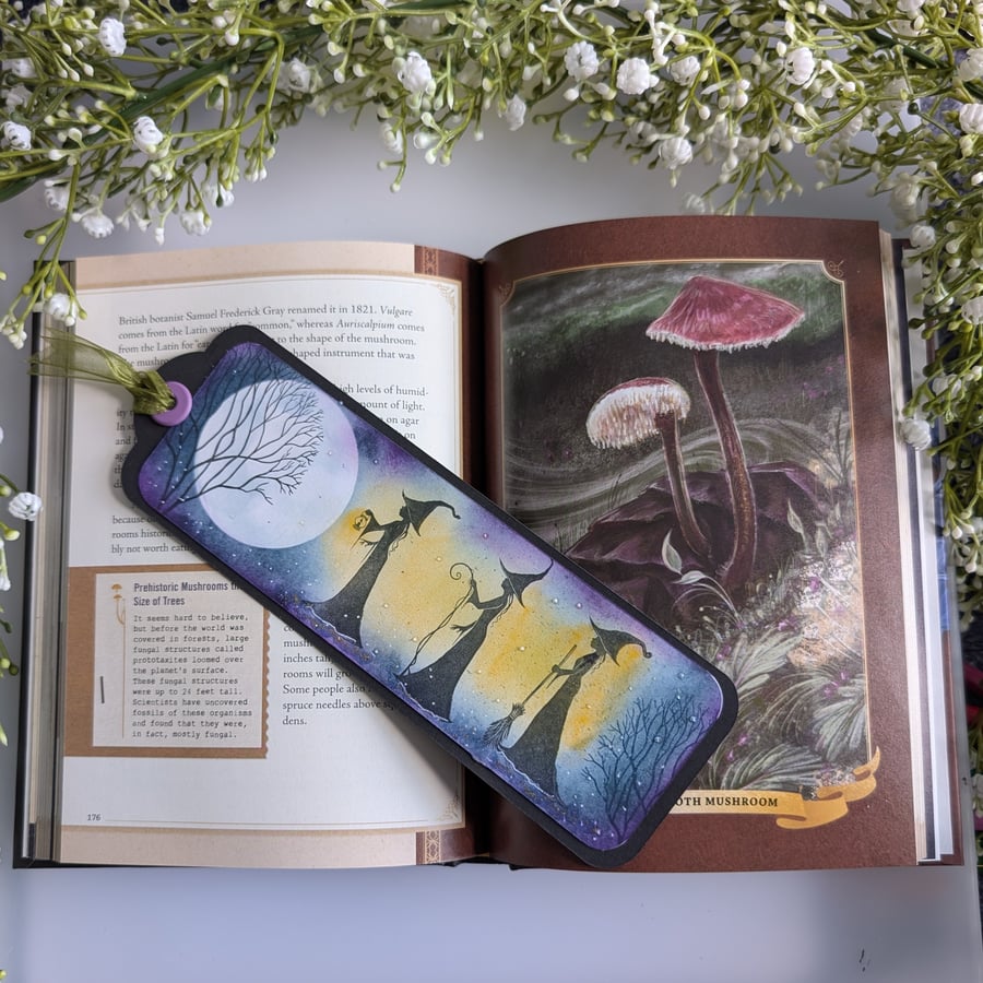 Magic of the Night themed handcrafted Bookmark