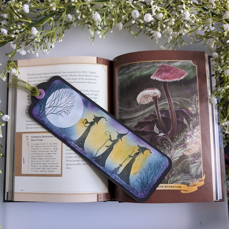 Magic of the Night themed handcrafted Bookmark