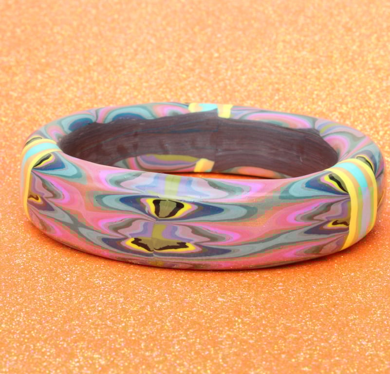 Artisan - Designer Chunky Bangle - Cosmic Cerise