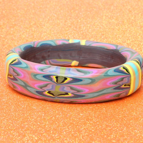 Artisan - Designer Chunky Bangle - Cosmic Cerise