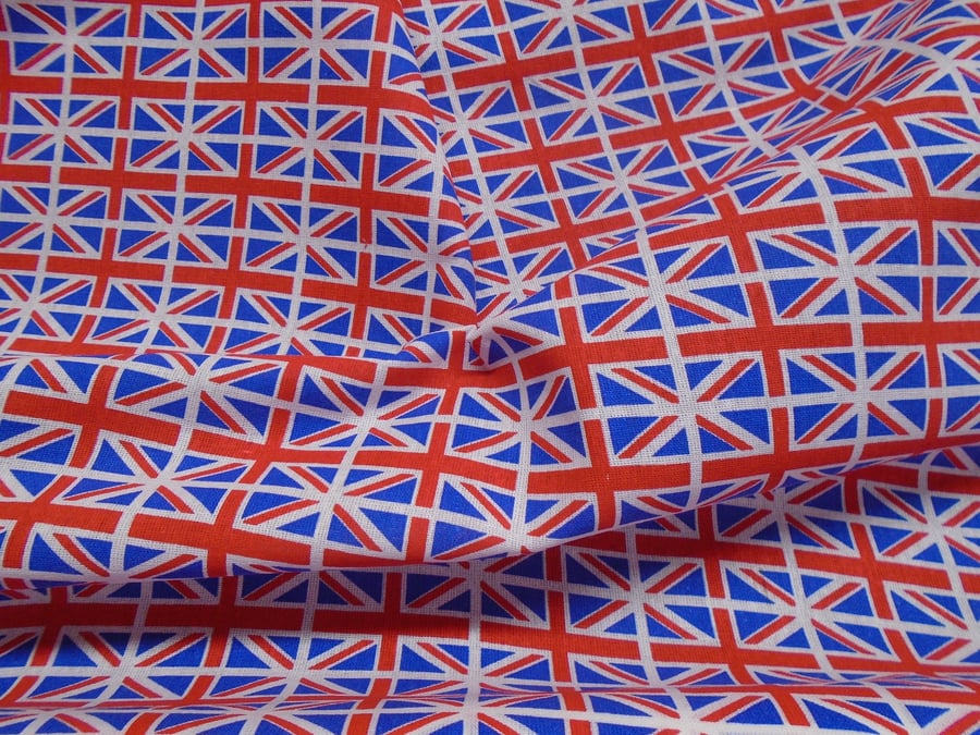 Union Jack Cotton Fabric  Metre (100 cm x 150 cm)