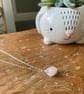 Rose Quartz Necklace, sterling silver - Image 6