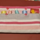 Pink, White and Grey Pencil Case