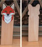 Hand painted Fox Bookmark – Laser Cut Plywood - Image 4