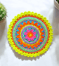 colourful crochet mandala doily - Image 2
