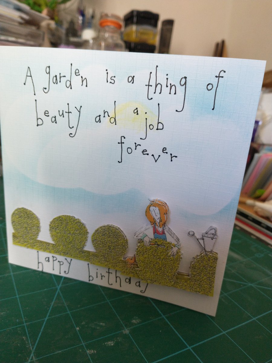 Fun gardeners birthday card