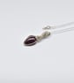 Perfectly Imperfect Ruby and Silver Necklace - Image 2
