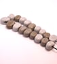 Handmade shiny pebble lamp work glass beads - Image 7