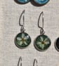 Blackthorn Flower Resin Earrings, 304 Stainless Steel, Made in Scotland - Image 2