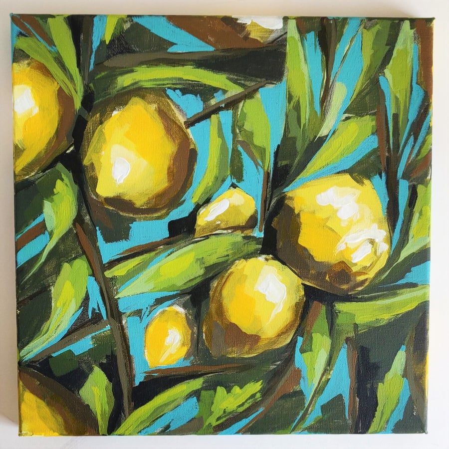 Lemon Tree Painting Kitchen Decor