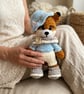 Handmade Crochet Fox – Winter Outfit – Collectible Display Toy - Image 2