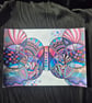 A4 Harmony Original - Unframed Butterfly Abstract Art - Image 1