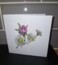 Original Hand Painted Greetings Card - Wildflowers - Image 1