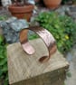 Handcrafted Copper bangle with a hammered finish  - Image 4
