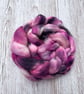 Merino Hand Dyed Spinning Fibre Dark Fairy 100g - Image 1
