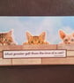 Peeping cats blank greetings card - tabby - Image 2