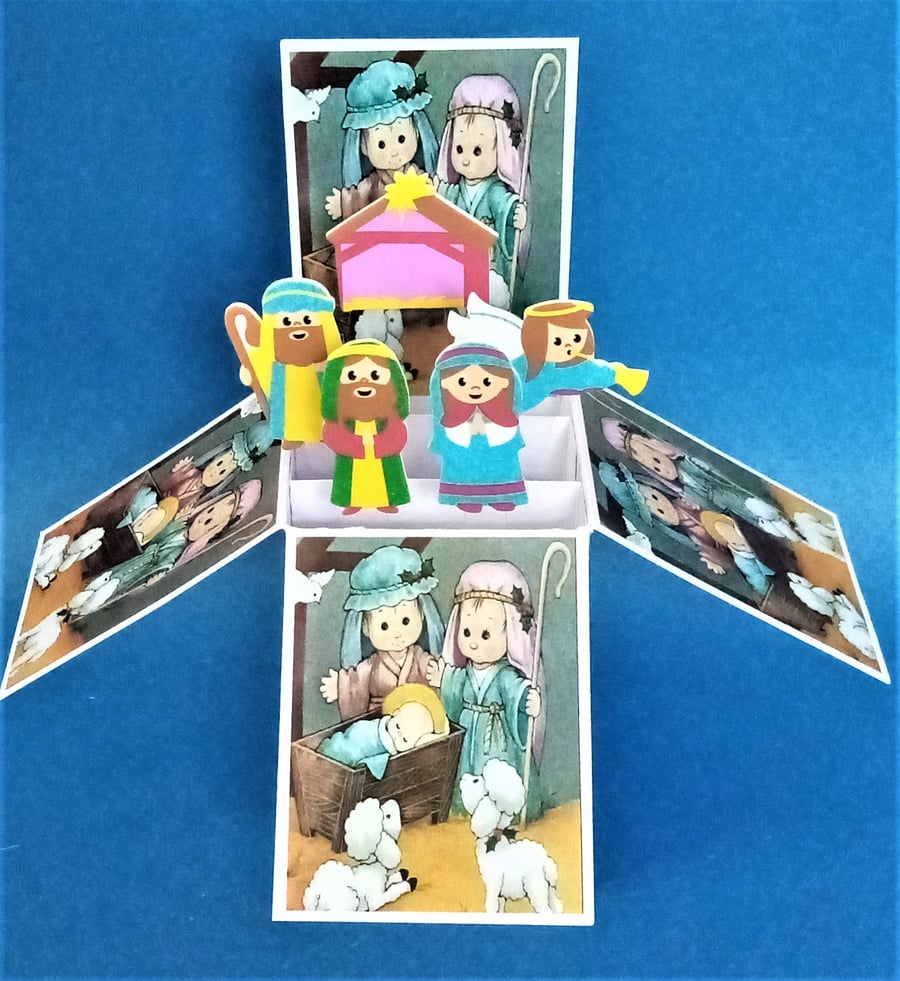 Child's Nativity Christmas Card