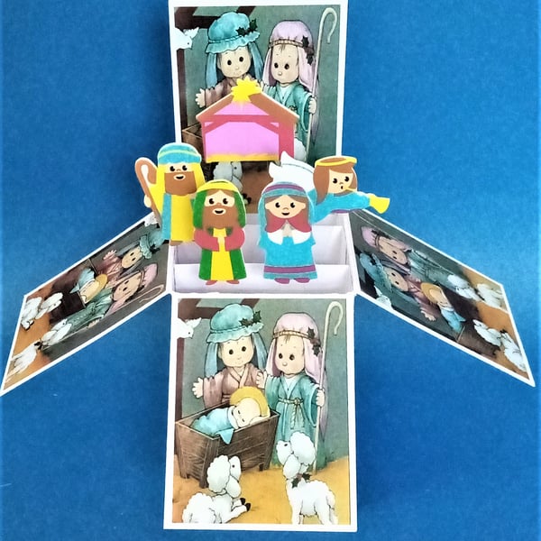 Child's Nativity Christmas Card