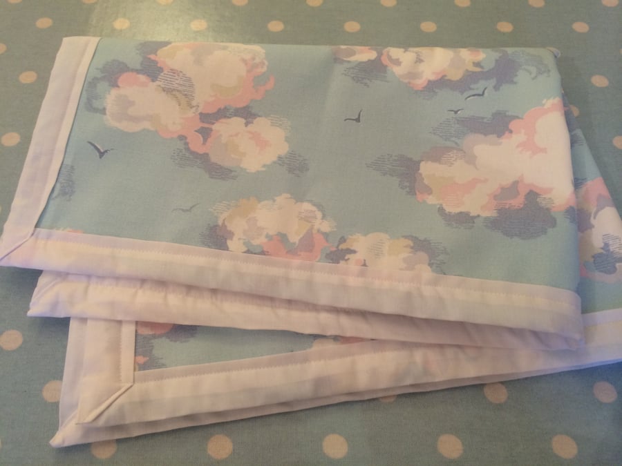 Cath kidston quilt,blanket,baby,lap in  cath kidston clouds fabric