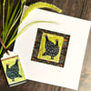 Textile artwork of African Guineafowl, hand stitched bird, gift for bird lover