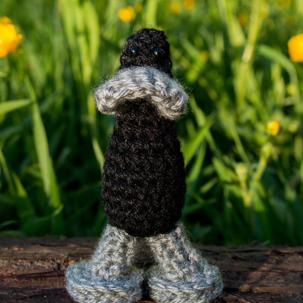 Raisin the Crocheted Runner Duck