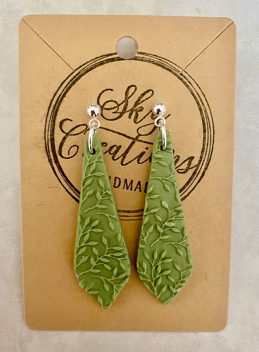 Ref: 2547 Handmade polymer clay earrings (includes FREE UK postage)