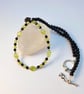 Peridot, Spinel & Onyx Necklace, August Birthday, Anniversary, Gift For Leo. - Image 2