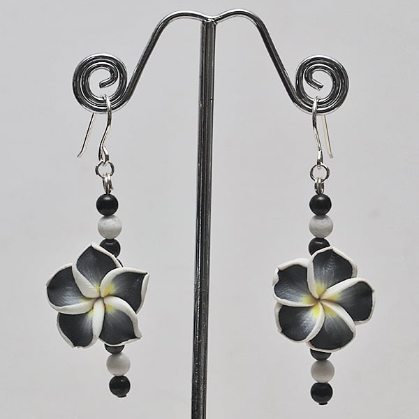 Mono Blossom Earrings