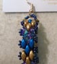 Brickwork-pattern bead earrings (customisable) - Image 1