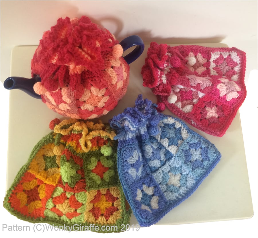 granny square tea cosy pattern