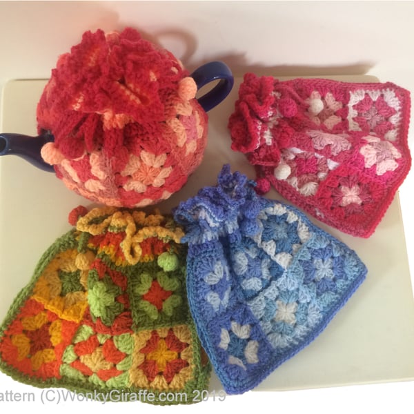 granny square tea cosy pattern