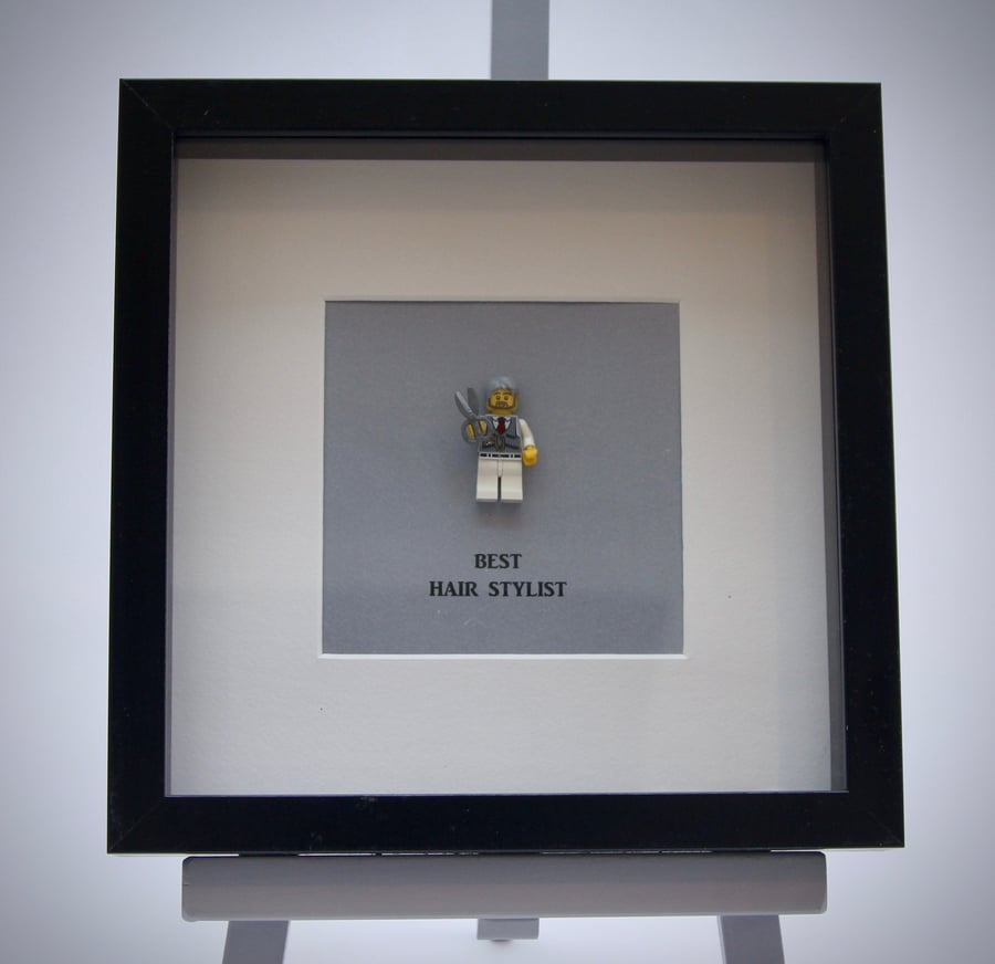 Best Hair Stylist mini Figure frame