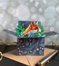 Fox Christmas Card; Personalised. Christmas gift card for wildlife lover. - Image 9