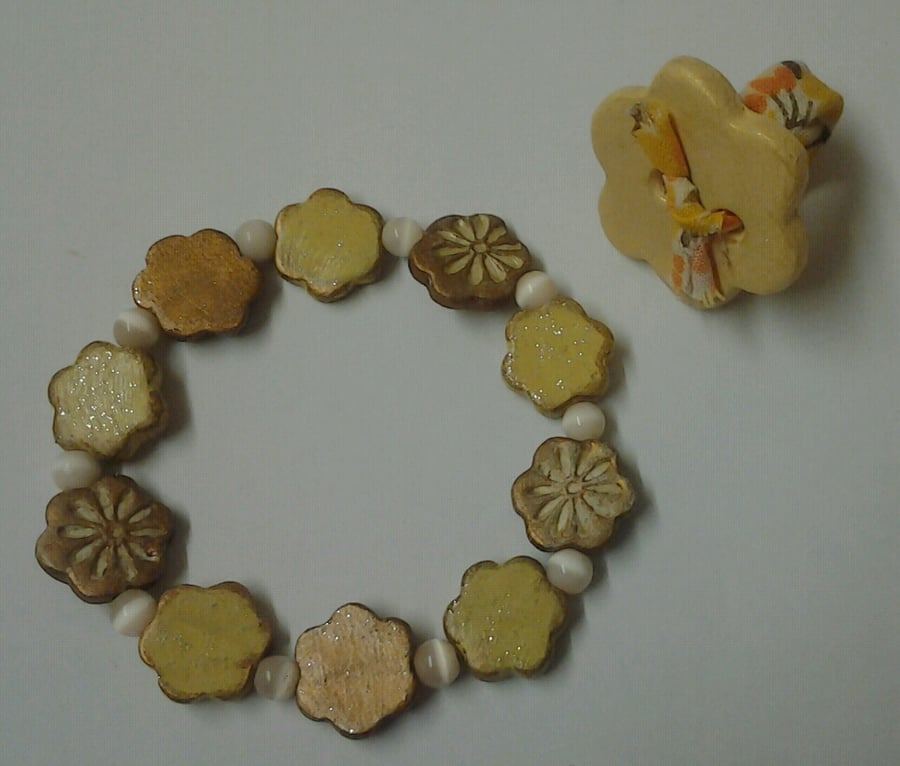 Bracelet and Ring set