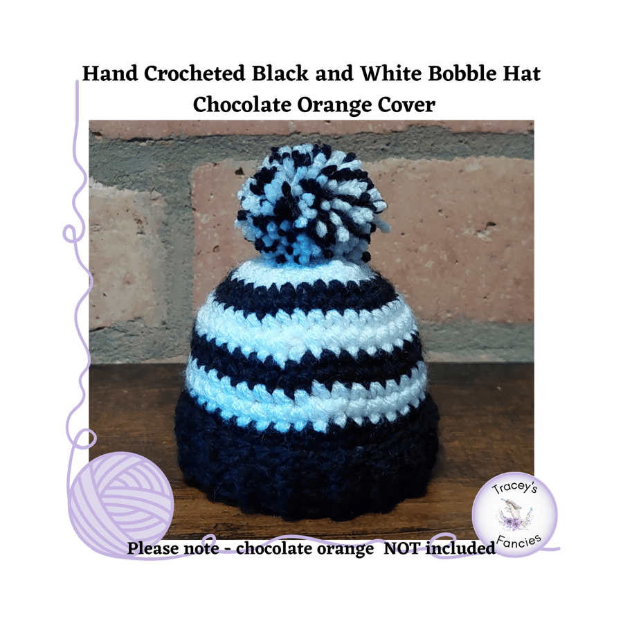 Hand crocheted bobble hat chocolate orange cove... - Folksy