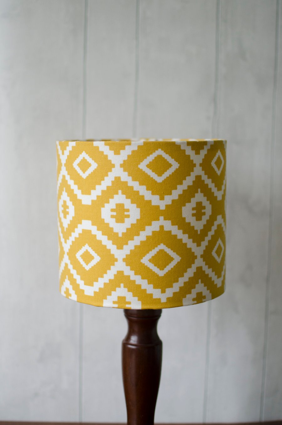 30cm Saffron Yellow Aztec lamp shade
