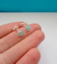 Summery Amazonite SS stud earrings - Image 5