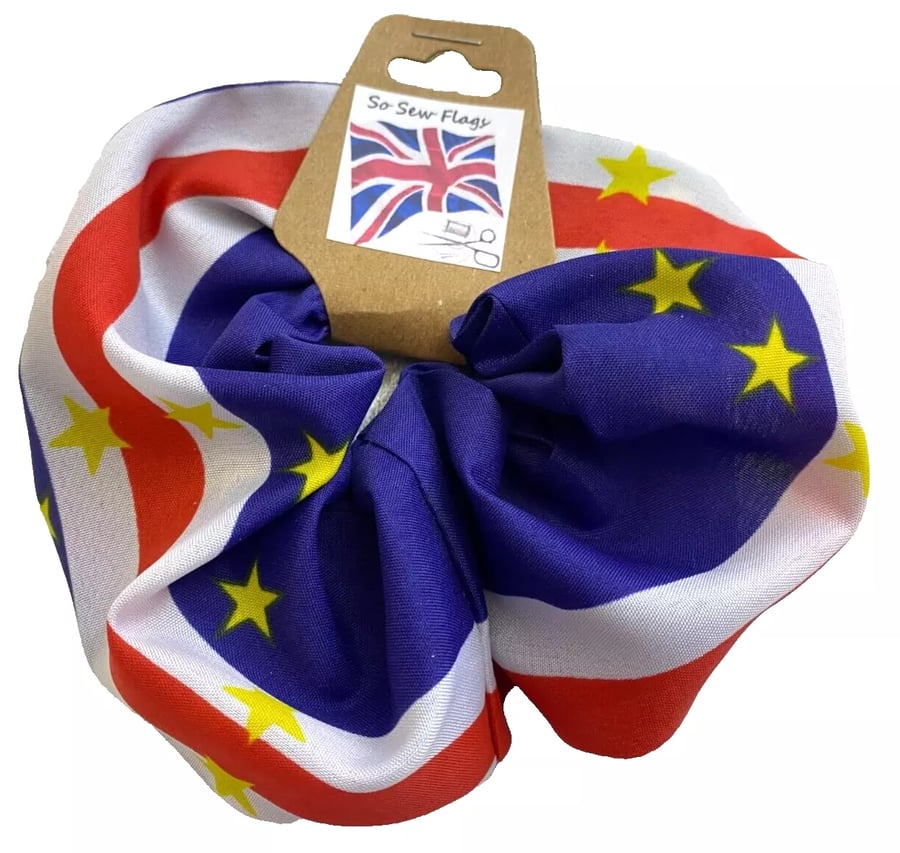 Cape Verde Flag Hair Scrunchie Scrunchies Accessory Band Elastic