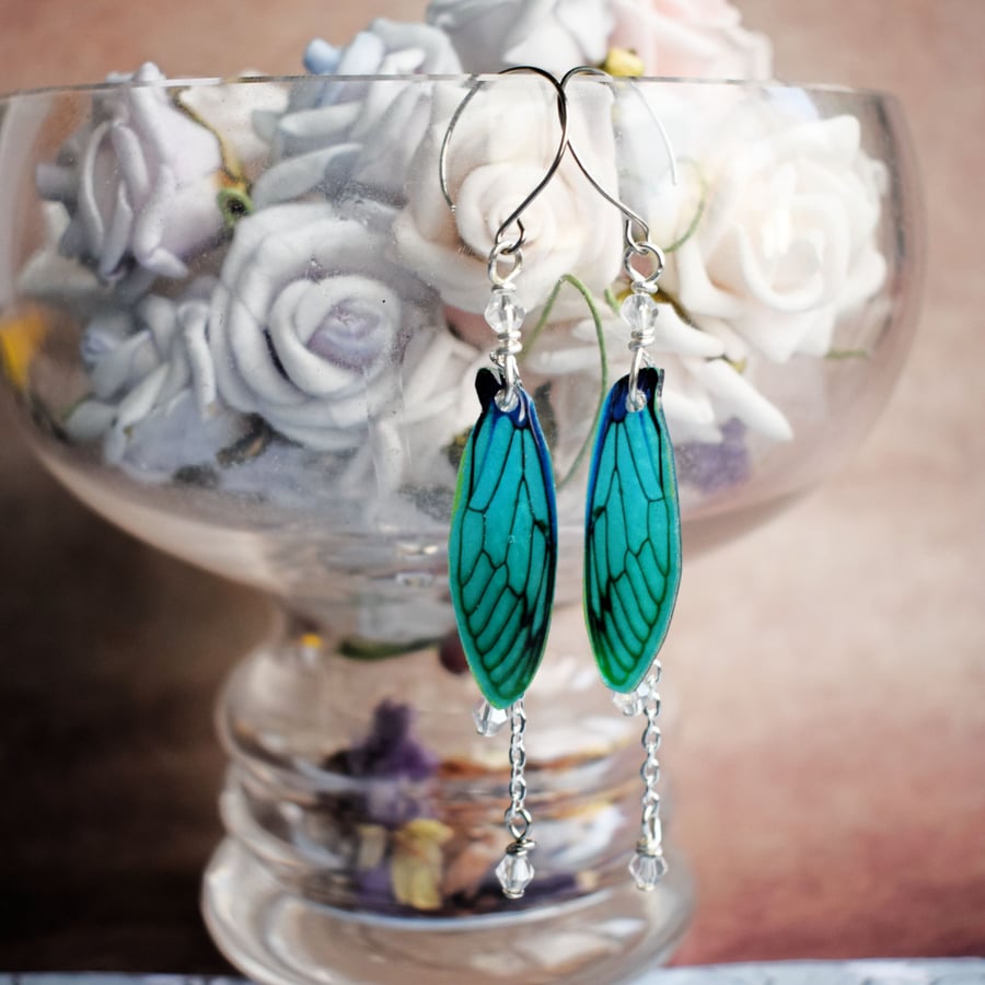 Fairy Wing Earrings, Whimsical Fairycore Jewellery