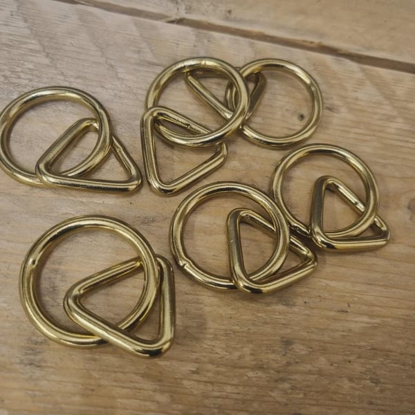12X Equestrian Saddlery 30mm O Rings Welded Triangle