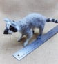 Model of Raccoon, Needle Felted Animal, Poseable Raccoon Figurine - Image 6