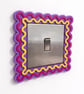 Colourful Wavy Light Switch Surround – Retro Scalloped Switch Cover - Image 2