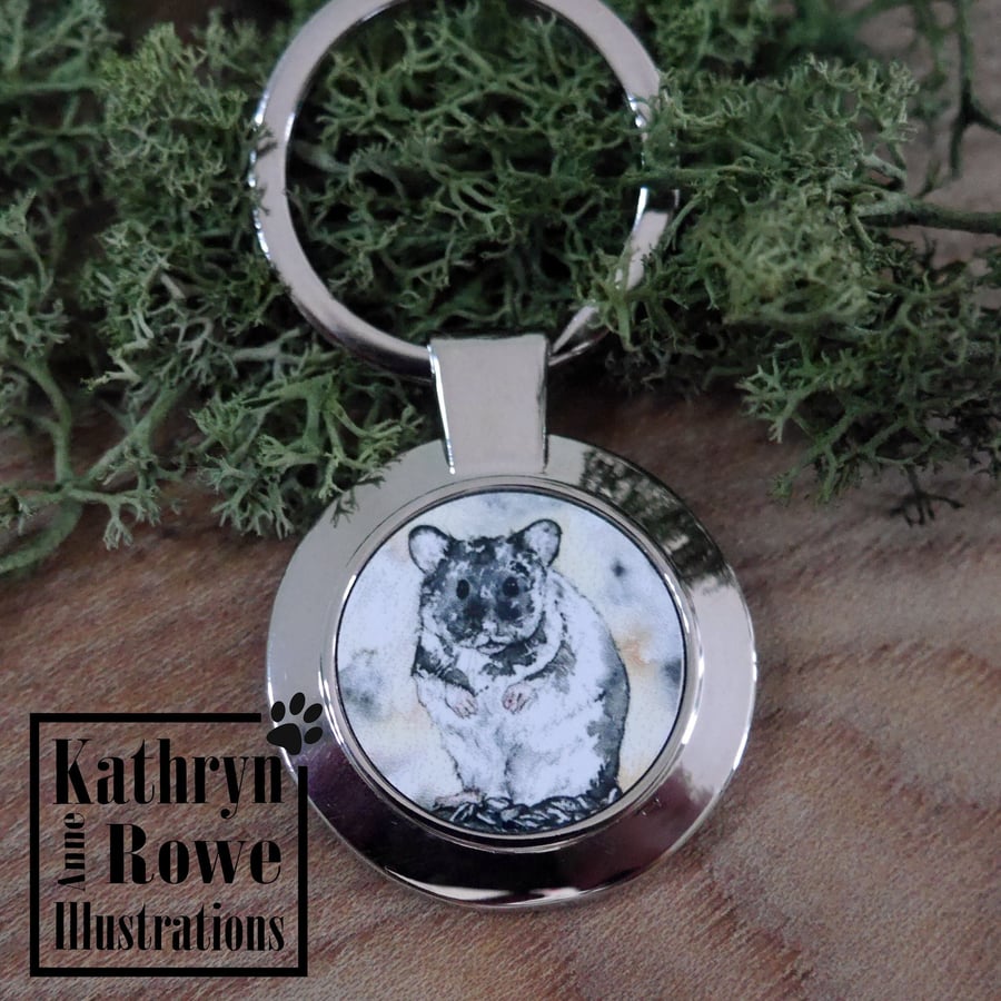 Hamster, Syrian Hamster, Hamster Keyring, Hamster Birthday, Hamster Gifts