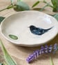 Blackbird Handmade Ceramic Dish, Garden Bird Dish - Image 4